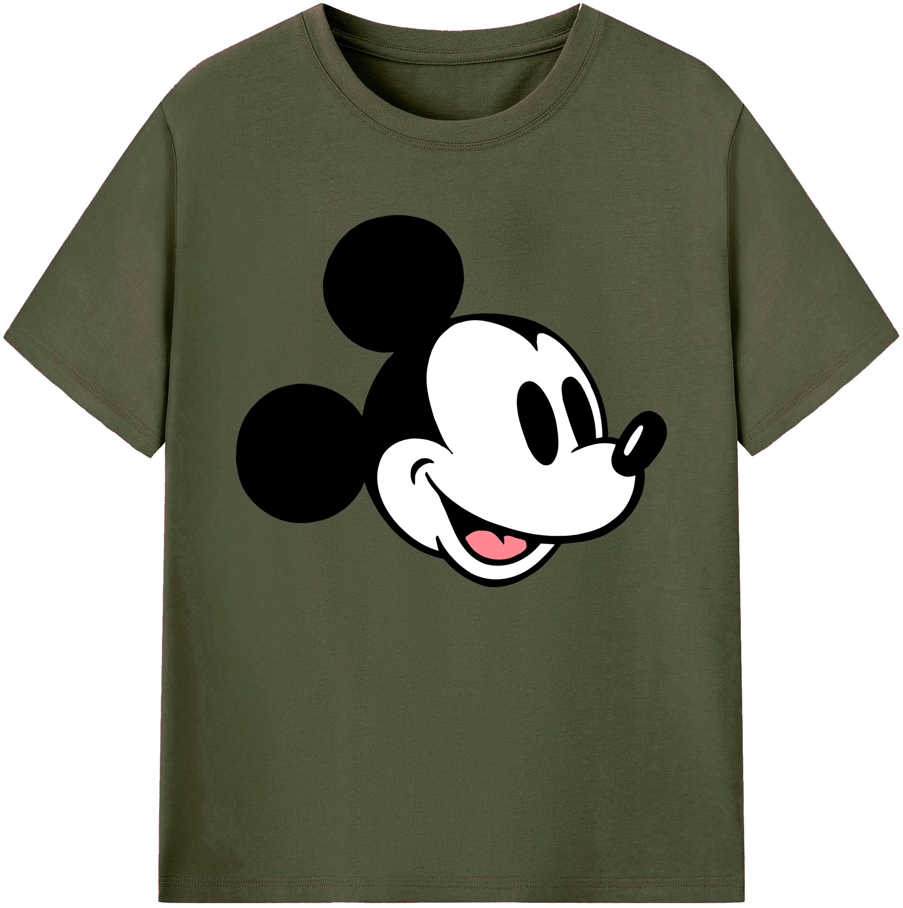 ミッキーマウス Mickey Mouse 綿100％ メンズ半袖Tシャツ｜肌触りやわらか＆通気性